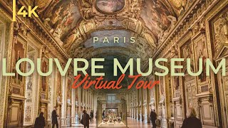 Louvre Museum 4K  Tour inside Louvre Museum Paris [upl. by Akenom319]