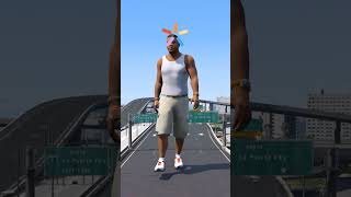 Giant Franklin Become Normal Size gta5 shortsfeed shorts [upl. by Wixted]