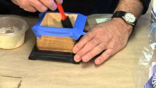 Flocking the One Piece Boxes  A woodworkwebcom woodworking video [upl. by Winograd]