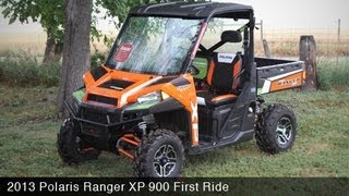 2013 Polaris Ranger XP 900 First Ride  MotoUSA [upl. by Tinor125]