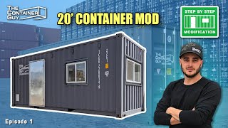 Step by Step 20’ Shipping Container Modification [upl. by Sletten]