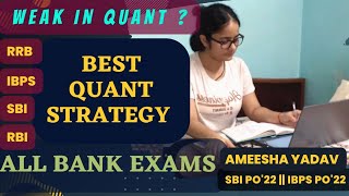 Easiest Quant Strategy BY SBI PO Ameesha Yadav Complete ResourcesGet 3535 For Every Bank Exam [upl. by Spiers40]