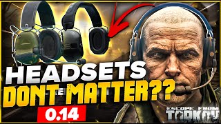 Are Escape From Tarkov Headsets Useless in 014   Tested [upl. by Naget]