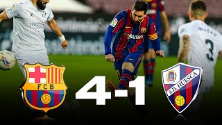 Barcelona vs Huesca 41 La Liga 2021  MATCH REVIEW [upl. by Nida38]