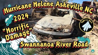 Horrific Damage of Swannanoa River Road in Asheville NC Hurricane Helene [upl. by Peonir167]