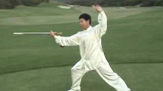 Tai Chi Sword Form 32 Yang Taiji Jian [upl. by Aihtela]