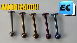 CAMBIA EL COLOR DE TUS PIERCINGS ANILLOS Y AROS SIN PINTURAS NI TINTAS anodizado [upl. by Anitsuga]