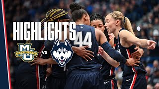 HIGHLIGHTS  UConn Womens Basketball vs Marquette [upl. by Amador]