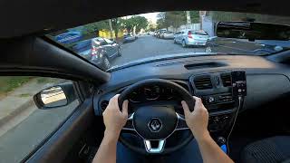 TESTE NA CIDADE  RENAULT SANDERO LIFE 2021 10 82 CV 10 KGFM [upl. by Llerdnad]