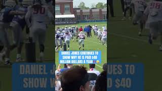 Daniel Jones misses WR BAD During nygiants training camp [upl. by Asselem]