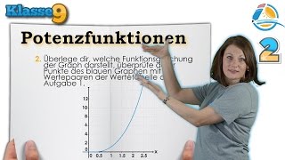 Potenzfunktionen aus Graph ablesen  Klasse 9 ★ Übung 2 [upl. by Vincenta]