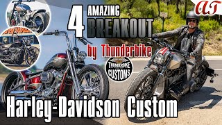 4 AMAZING HarleyDavidson BREAKOUT Custom 4K  AampT Design [upl. by Cacilia368]