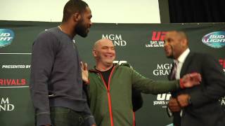 UFC 182 JonesCormier Media Day Faceoff [upl. by Nallaf]