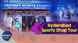 Best Sports Shops in Hyderabad Tour  Special Story on Sachdev Sports Hyderabad [upl. by Aekin214]