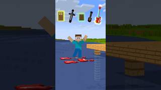 Will A Guitar Boat Hold My Weight Inspired by MrBeast minecraft steve shorts trending remix [upl. by Htaek]