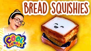 Bread Squishy DIY How to Make a Squishy Kawaii DIY  Arts and Crafts with Crafty Carol [upl. by Ahsiei]