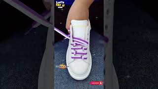 New easy tie sneaker shoe laces New crisscross shoelacing shoelaces shorts [upl. by Adiana]