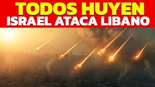 URGENTE AHORA TODOS HUYEN DE LIBANO ISRAEL ENVIA TROPAS POR TIERRA Y BOMBARDEOS POR AIRE [upl. by Ajak788]