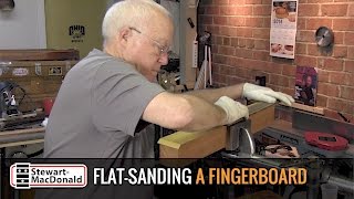 Flatsanding a guitar fingerboard [upl. by Balfour]