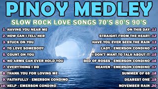 MGA LUMANG TUGTUGIN NOONG 90S 💖💝 NONSTOP SLOW ROCK LOVE SONGS 80S 90S 💍💎 SLOW ROCK MEDLEY COLLECTION [upl. by Ayifas]