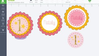 Print Then Cut Cupcake Toppers in Design Space  Cricut Design Space [upl. by Schach627]