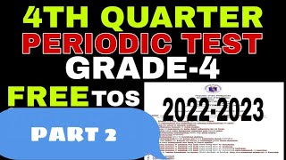 4th Periodical Test Grade4 [upl. by Gautious]