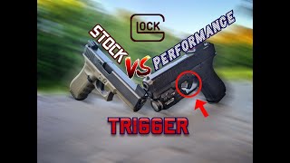 Glock Performance OEM Trigger vs Stock Trigger [upl. by Nesyla63]