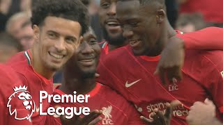 Naby Keita nets Liverpools third v Crystal Palace  Premier League  NBC Sports [upl. by Arted]