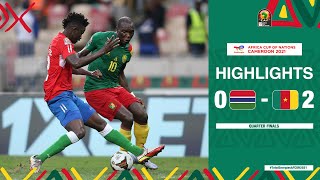 Gambia 🆚 Cameroon Highlights  TotalEnergiesAFCON2021 Quarter Finals [upl. by Ednalrim]