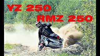 2015 YZ 250 2014 RMZ 250 обзор [upl. by Weathers]