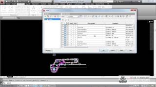 35AutoCAD Mechanical BOM [upl. by Pamella]