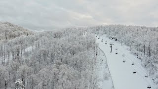 YouDrone SKI Bromont Québec I 4K I Aerial Drone Footage [upl. by Oidale]