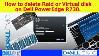 How to delete Raid or Virtual disk on Dell PowerEdge R730 [upl. by Avruch]