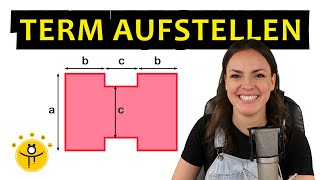 Term aufstellen und berechnen – Fläche Umfang [upl. by Nnylear]