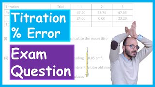 Calculate percentage uncertainty in titrations  A level Chemistry OCR AQA Edexcel not so easy [upl. by Novyak]