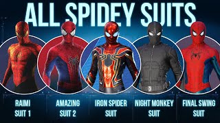 SpiderMan Suits Evolution  AI [upl. by Aihselef106]