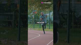 Person gets 957 in a 100m sprint Usain Bolt beaten viral worldrecord smallyoutuber athletics [upl. by Sharron]