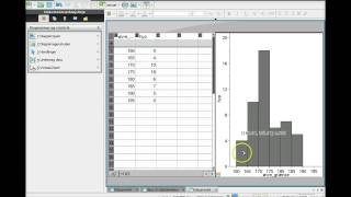 quotHistogramquot i Nspire ud fra grupperede data til gymnasiebrug [upl. by Arikihs540]