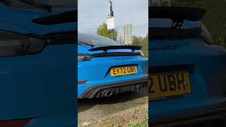 2022 718 Cayman GTS 40 exhaust sound [upl. by Aicile783]