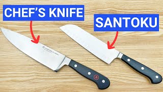 Santoku vs Chefs Knife 5 Key Differences and When to Use Each [upl. by Willtrude]