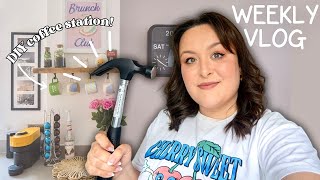 making changes to my home finally ☕️🔨🏡 new furniture wall art  coffee station  weekly vlog 21 [upl. by Pepper]