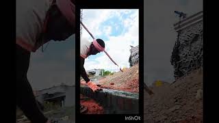 Earth Beam Brick Assembly workshortvideo construction [upl. by Inoj]