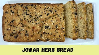 Jowar Herb Bread  Glutenfree Bread  Millet Bread  Jowar Bread  Sorghum Flour Bread [upl. by Ecnadnac]