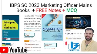 IBPS SO MARKETING Officer Preparation  Books  Notes  MCQ Question [upl. by Nisaj]