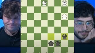 MAGNUS CARLSEN DEFEATS ALIREZA FIROUZJA WITH FOUR QUEENS ON THE BOARD [upl. by Halilahk]