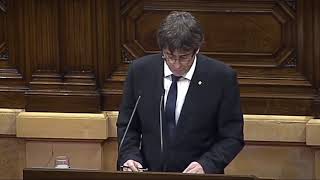 Puigdemont declara la independencia y la suspende [upl. by Alrak]