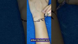 Simple bracelet mehndi design shorts [upl. by Kilk999]