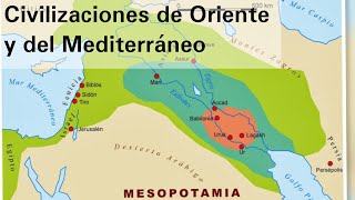 Ubicación de las civilizaciones agrícolas de Oriente y las del Mediterráneo  Historia [upl. by Eirod570]