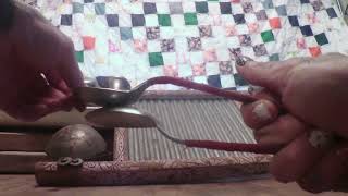 How To Play Spoons 7  tap in the air Spoon Lady [upl. by Haikezeh]