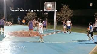 laglagan na semifinals game Team Delista vlog vs Trucklane plakihn nlng basketball highlights [upl. by Ellord]